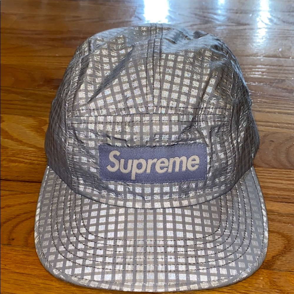 5 panel Iridescent Lavender Supreme Camp Hat